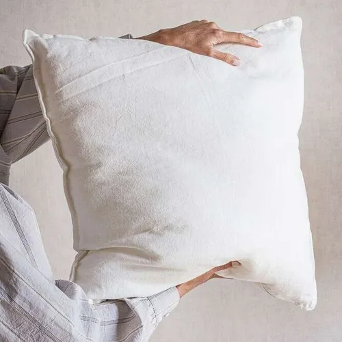 ALMOHADON PAZ - LINO BLANCO - 55 X 55 en Blanco - Textiles, Uruguay | La Iberica