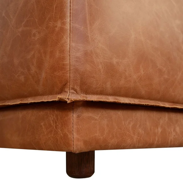 Sillon 3 cuerpos Cuero Natural Romeo en Marrón - Sillones y sofás, Uruguay | La Cueva Muebles, vista 6