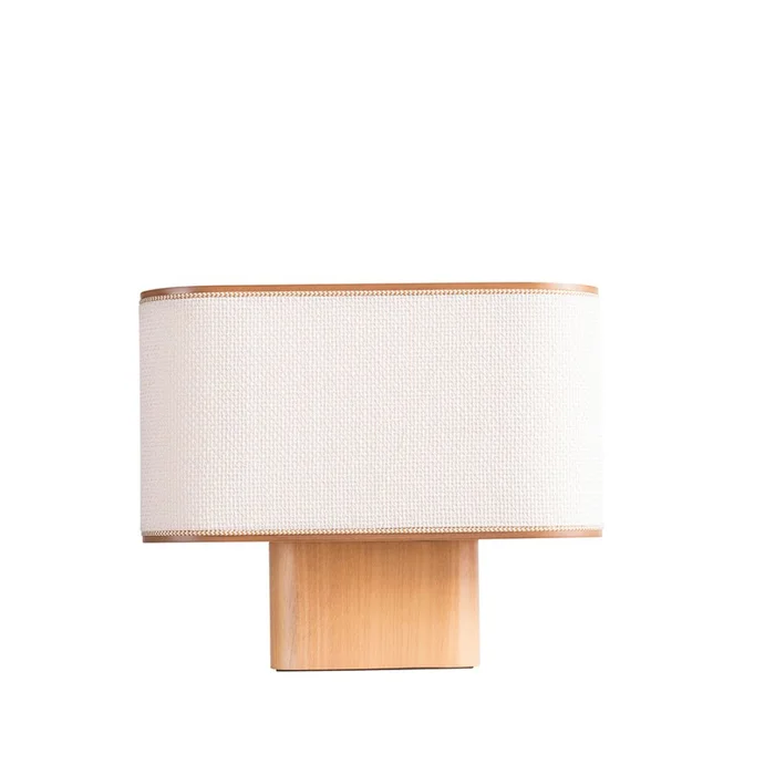 M232 - Lino natural en Blanco - Lámparas de mesa, Uruguay | Unik, vista 4