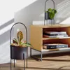 Set redondo Mash de 2 maceteros con asa metal negro Ø 25 cm / Ø 16,5 cm en Negro - Macetas, Uruguay | Kavehome, vista 4 de 7