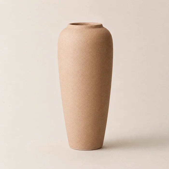 Jarrón Cerámica Lera Arcilla en Beige - Macetas, Uruguay | Alta Gracia Deco, vista 2
