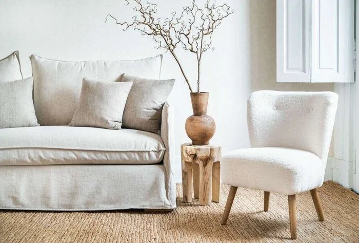 SILLON JOAQUINA - LINO BELGA ANTIMANCHAS en Beige - Sillones y sofás, Uruguay | La Iberica, vista 13