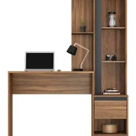Escritorio Con Biblioteca Para Estudios Pc Notebook Morada en Almendra - Escritorios, Uruguay | Soy Hogar, vista 4