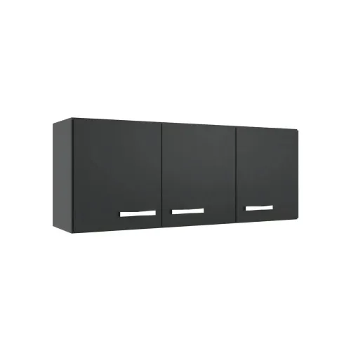 Kit Aereo Cocina Mueble 3 Puertas Mdp en Negro - Muebles, Uruguay | Soy Hogar