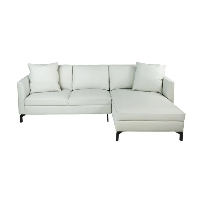 SOFA JOHNNY CHAISE DERECHO 250X90X92CM TELA SIMIL CUERO - Sillones y sofás, Uruguay | Vinibel