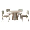 Juego de Comedor Mesa Redonda Pipa 110 cm + 4 Sillas Classic – Olmo - Sillas, Uruguay | Berna home, vista 1 de 3