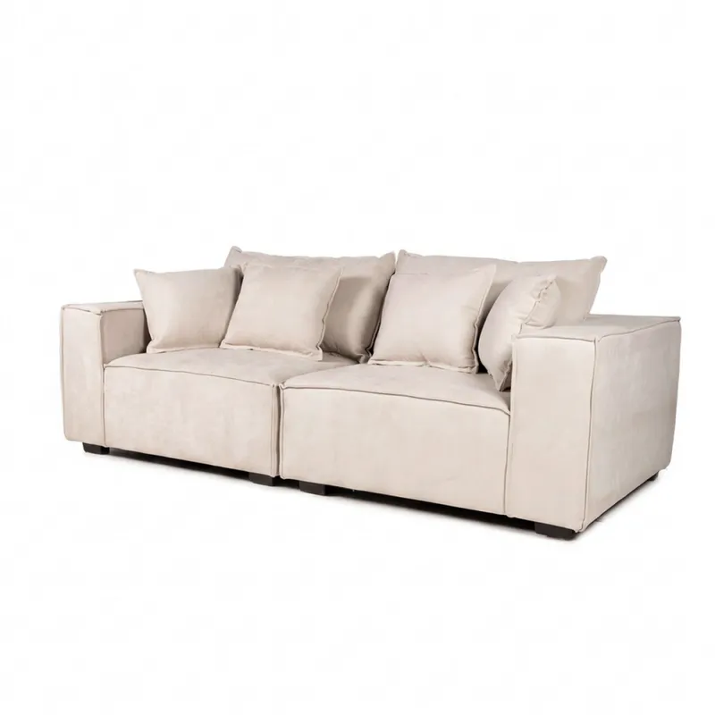 Sofá Modular Maia (2 módulos) - Tela Microfibra - 12072 (Beige) en Beige - Sillones y sofás, Uruguay | NYR