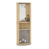 Bar Esquinero Mueble Living Con Espejo Ba2008 en Madera natural - Aparadores y recibidores, Uruguay | Soy Hogar, vista 2