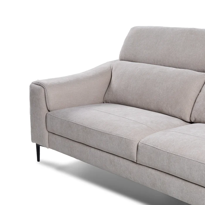 Sofá Hashtag - Tela Microfibra - 3 cuerpos - 6686-4 Beige en Beige - Sillones y sofás, Uruguay | Nyr, vista 4