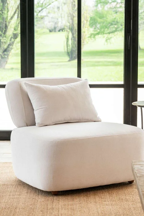 BUTACA / SILLON FOA 1 CUERPO - LINO ANTIMANCHAS en Beige - Butacas, banquetas y puffs, Uruguay | La Iberica