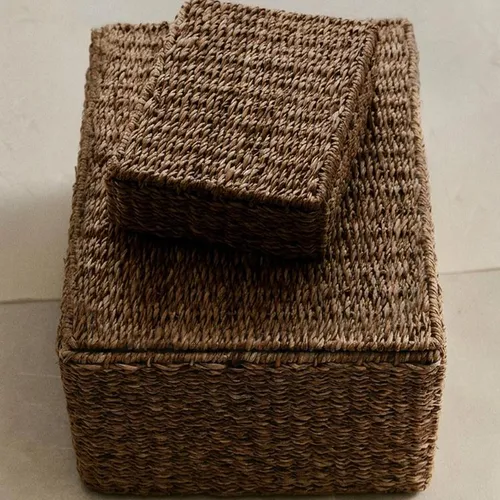 CESTA SEAGRASS TAPA - Canastos, Uruguay | Zara Home
