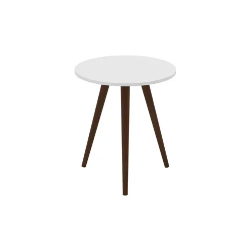 Mesa De Living Lateral Redonda Patas Altas 100% Mdp - Mesas de arrimo, Uruguay | Muebles Express