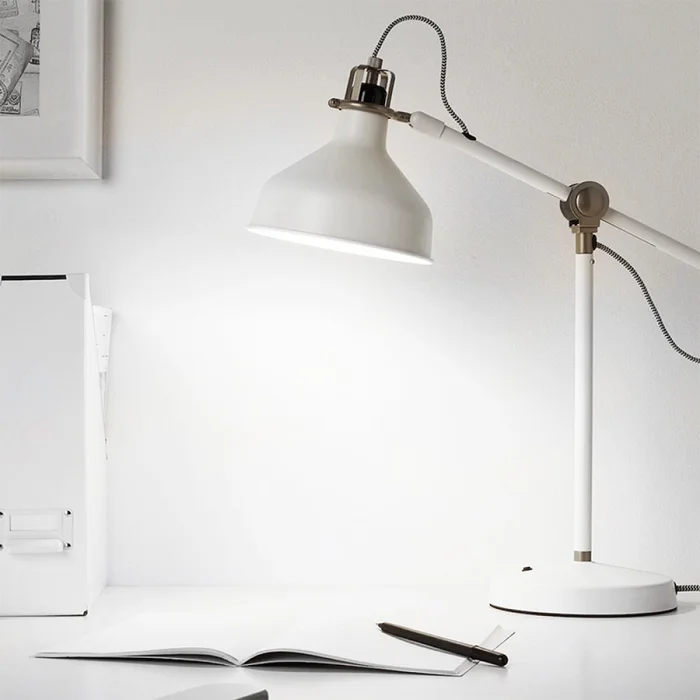 Lámpara de Mesa Cartagena Blanco en Blanco - Lámparas de mesa, Uruguay | Serlux, vista 2