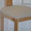 Banqueta en teca y asiento tapizado en lino antimanchas en Beige - Butacas, banquetas y puffs, Uruguay | Entrecasa, vista 5 de 6