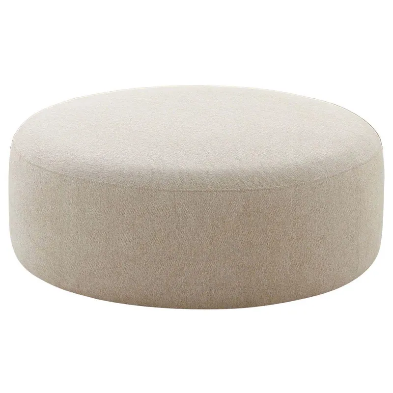 Puff tapizado James en Beige - Sillones y sofás, Uruguay | Pieza Clave