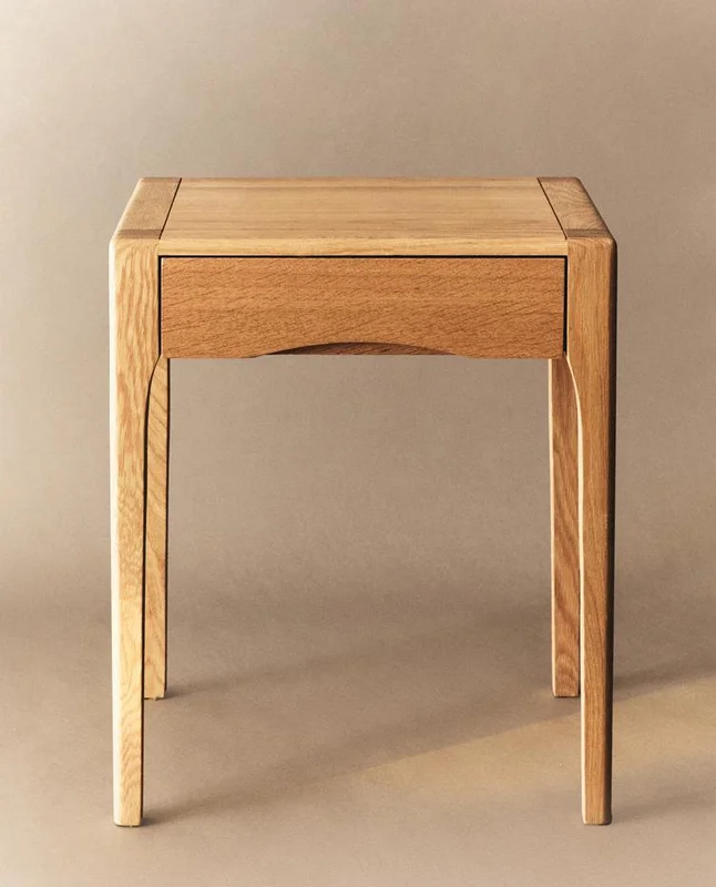 MESITA NOCHE ROBLE CON CAJÓN en Madera natural - Mesas de luz, Uruguay | Zara Home, vista 8