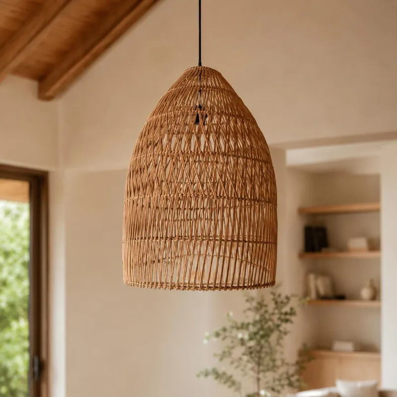 Pantalla Hanoi en Madera natural - Lámparas de mesa, Uruguay | Indrana