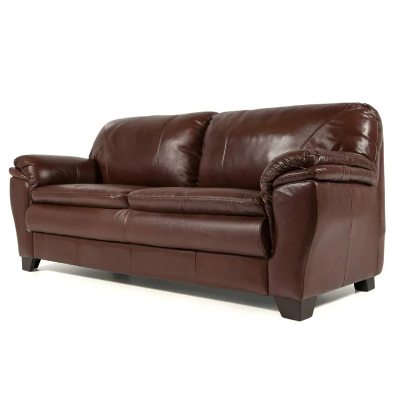Sofá Arezzo - Cuero Básico - 3 cuerpos - New Brown en Marrón - Sillones y sofás, Uruguay | NYR