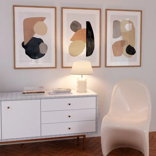 Abstractos Neutros N.7 en Multicolor - Láminas, Uruguay | La Cuadrería