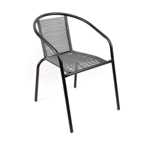Silla de Rattan New - Negro en Negro - Muebles para el exterior, Uruguay | Rústico Hogar