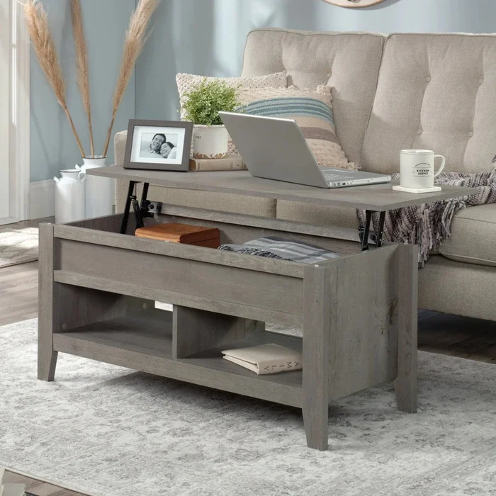 Mesa Ratona Articulada Sauder - Linea Dakota Pass - Gris en Gris - Mesas de living, Uruguay | Ecowood, vista 2
