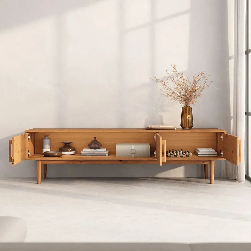 Rack TV 180CM Trega - Madera Maciza en Madera natural - Muebles para TV, Uruguay | Balton, vista 9