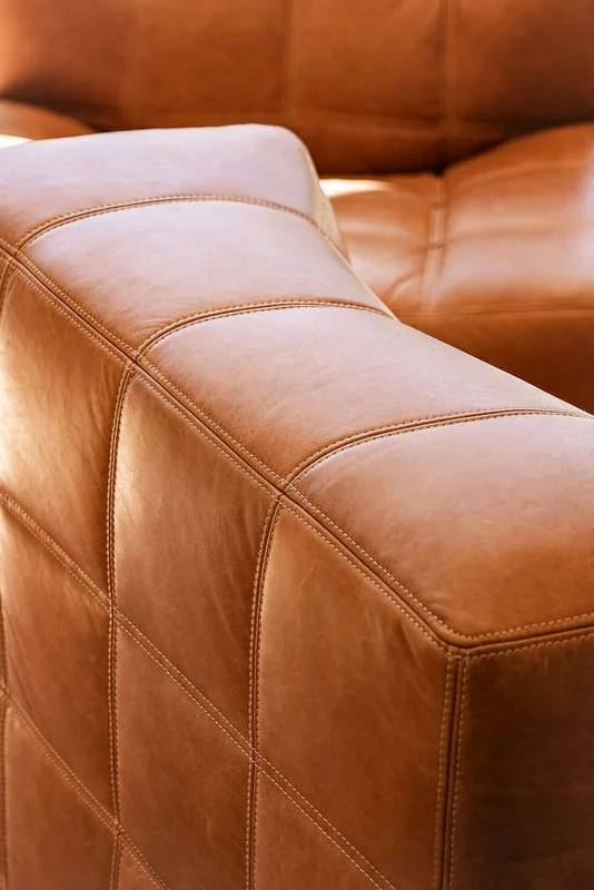 BUTACA COLUMBIA - CUERO ITALIANO CARAMELO en Marrón - Sillones y sofás, Uruguay | La Iberica, vista 19