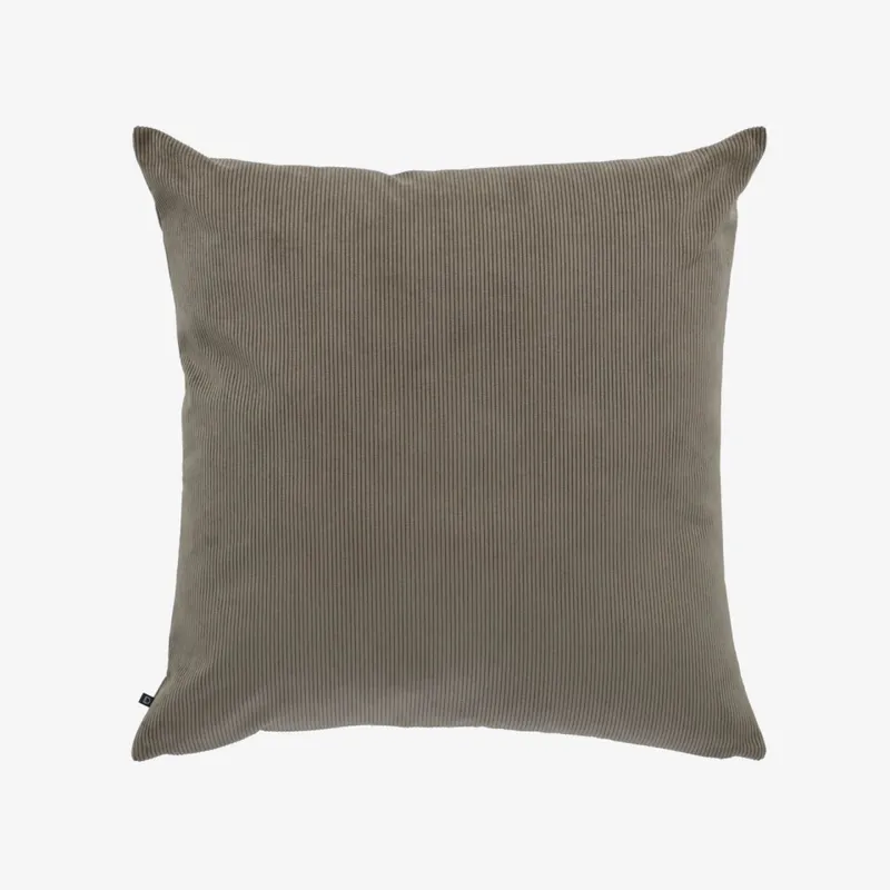 Almohadón Namie 60 x 60 cm pana - gris oscuro en Amarillo - Textiles, Uruguay | Kavehome