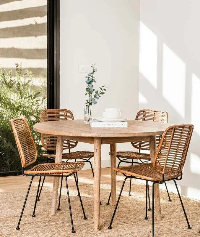MESA COMEDOR NORDICA - OLMO NATURAL - 1.20 MTS - Mesas de comedor, Uruguay | La Iberica