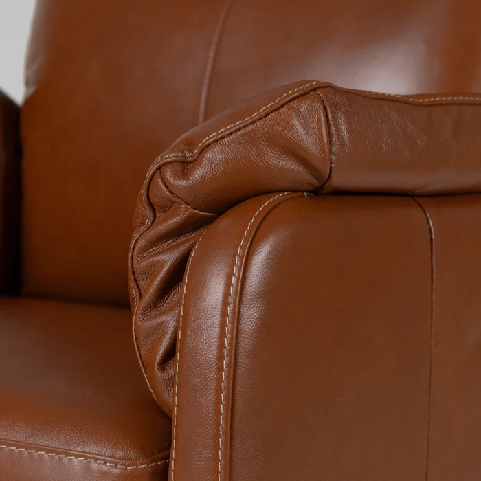Butaca Max (Reclinable eléctrica) - Cuero Básico - 457 (Brandy) en Naranja - Butacas, banquetas y puffs, Uruguay | Nyr, vista 7