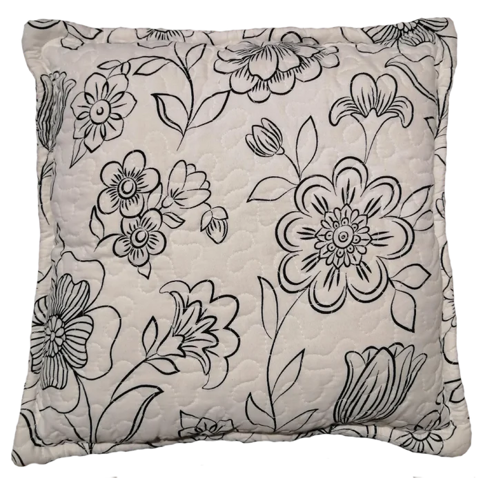 Almohadón Flowers en Blanco - Textiles, Uruguay | Tutto Deco