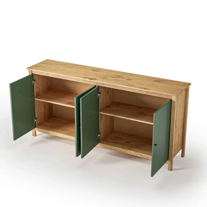 Aparador Cómoda 4 Puertas - Línea Maden - Verde en Verde - Aparadores y recibidores, Uruguay | Ecowood, vista 4