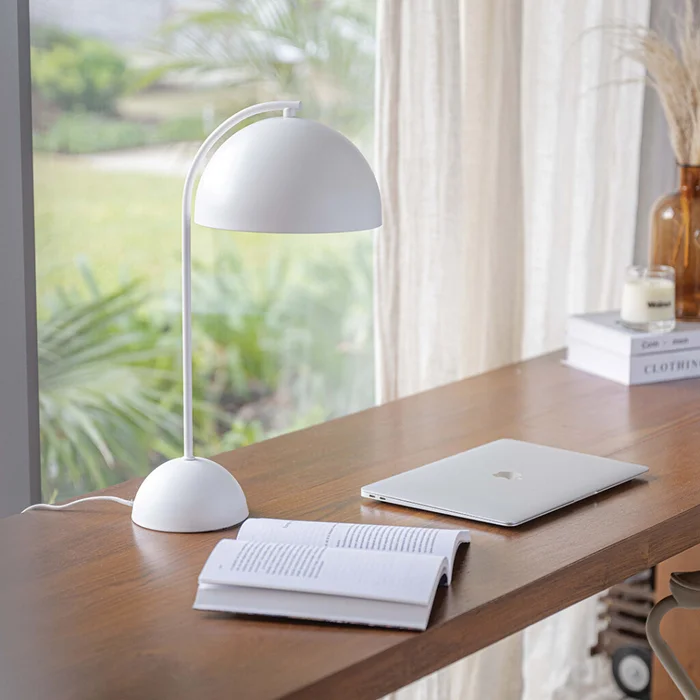 Luminaria Mica en Blanco - Lámparas de mesa, Uruguay | Walnut