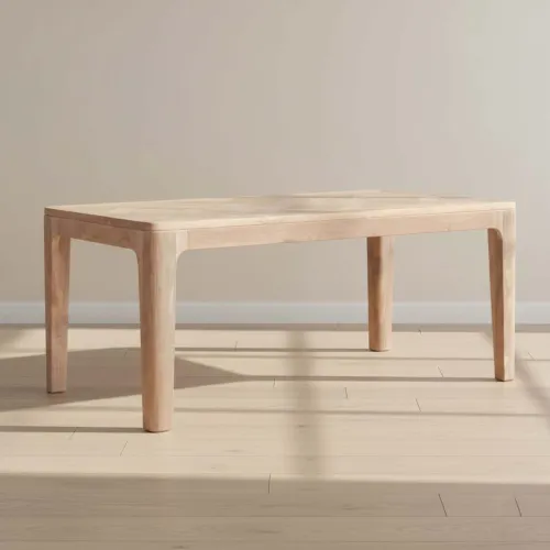 Mesa De Comedor Madera Natural-beige René en Madera natural - Mesas de comedor, Uruguay | Divino