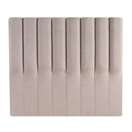 Respaldo 2 plazas tela natural - Beige en Beige - Dormitorio, Uruguay | La Cueva Muebles