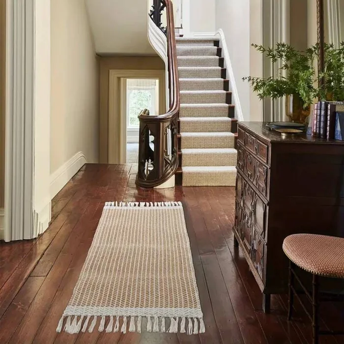 Alfombra tejida beige - 120x180cm en Beige - Alfombras, Uruguay | Buho Store, vista 7