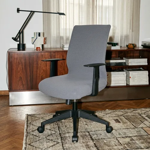 Funda para silla de escritorio elastilizada en Gris - Textiles, Uruguay | Buho Store