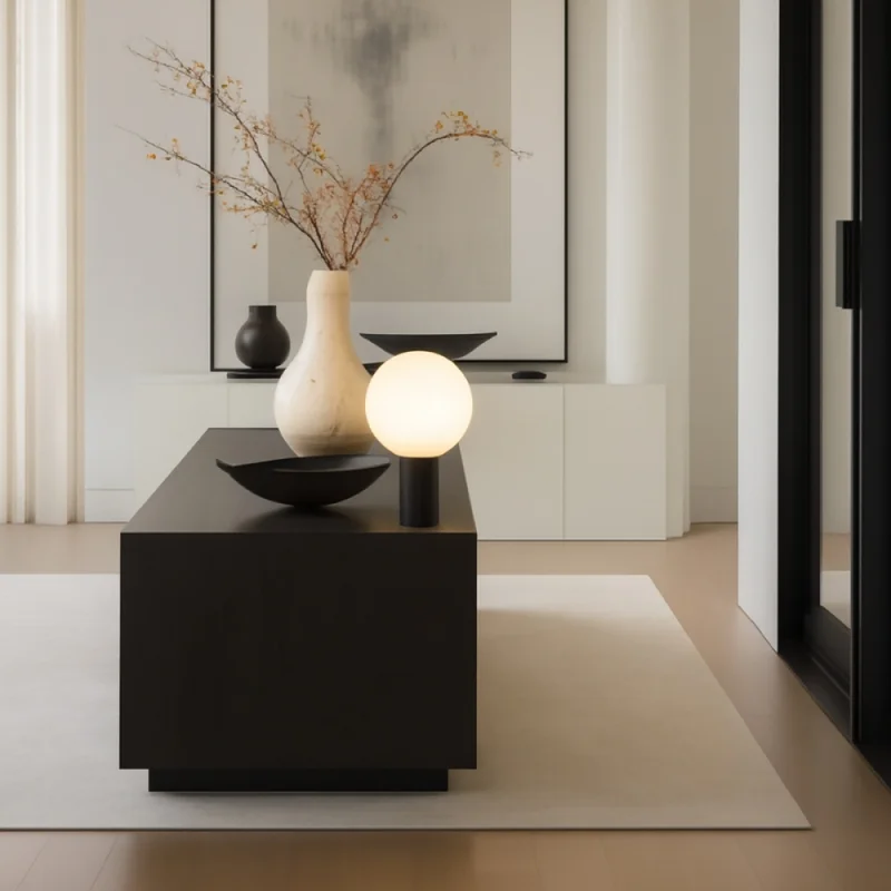 Luminaria de Mesa Volos Gris en Gris - Lámparas de mesa, Uruguay | Serlux, vista 5