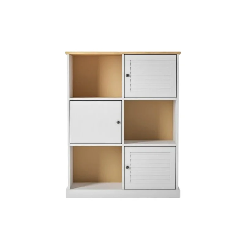 Estantería - 3 Puertas - Línea Oslo - Blanco en Blanco - Bibliotecas, Uruguay | Ecowood, vista 5