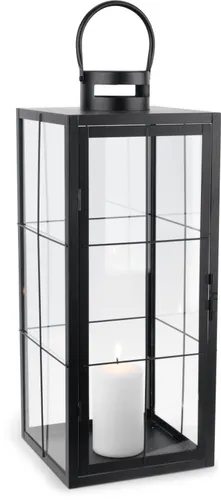 Farol VILLADS A20xL20xA50cm negro en Negro - Velas y Portavelas, Uruguay | JYSK