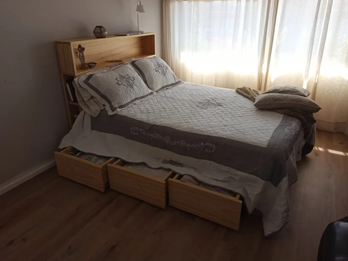 Cama Ginebra en Madera natural - Dormitorio, Uruguay | Tree House Deco, vista 18