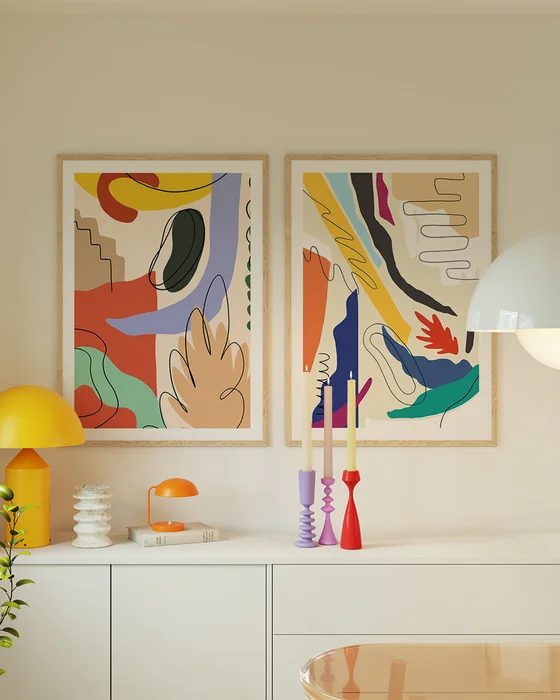 Forms en Multicolor - Láminas, Uruguay | La Cuadrería