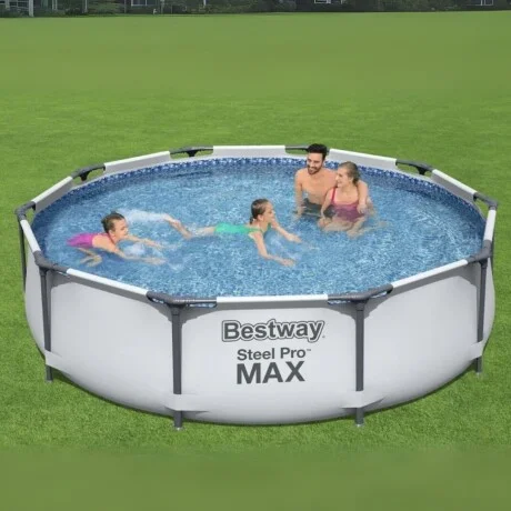 Piscina Estructural Bestway Steel Pro Max 305x76cm 4678L en Gris - Muebles para el exterior, Uruguay | La Cueva Muebles, vista 9