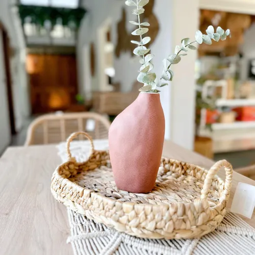Florero Cerámica Ladrillo en Terracota - Jarrones, Uruguay | Indrana