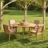 Mesa de Patio Centro Giratorio - Ipanema en Madera natural - Muebles para el exterior, Uruguay | Rústico Hogar, vista 2 de 4