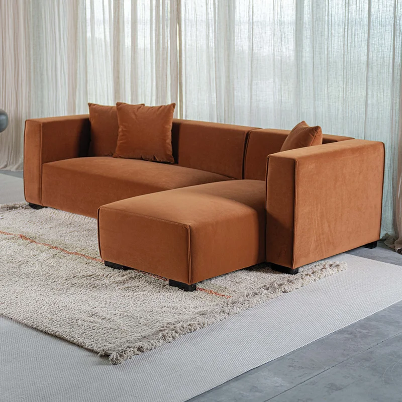 Sofá Nashville - Terracota - Chaise izquierdo en Marrón - Sillones y sofás, Uruguay | Walnut, vista 3