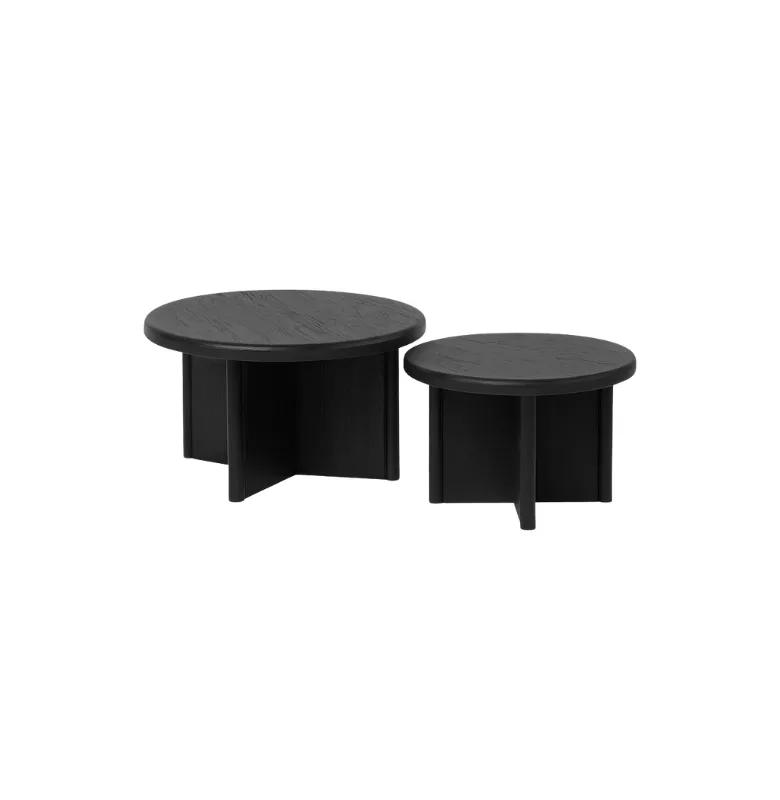 MESA LIVING OVO TEKA NEGRA en Negro - Mesas de living, Uruguay | Masinfinito Casa