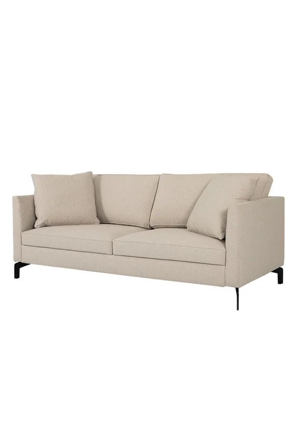 SOFA JOHNNY 180X90X92CM TELA GRIS CLARO - Sillones y sofás, Uruguay | Vinibel, vista 2