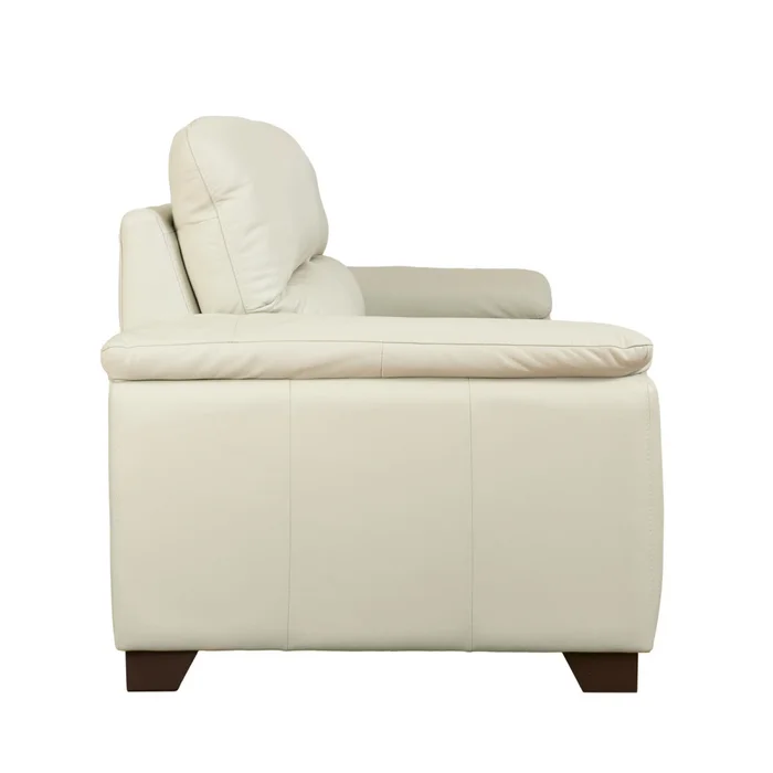 Sofa 3 Cuerpos Cuero-100-natural Natural-beige Venecia Crudo en Blanco - Sillones y sofás, Uruguay | Divino, vista 4