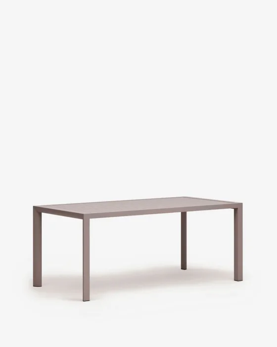 Mesa de exterior Culip de aluminio con acabado marrón - 180 x 90 cm en Marrón - Mesas de comedor, Uruguay | Kavehome